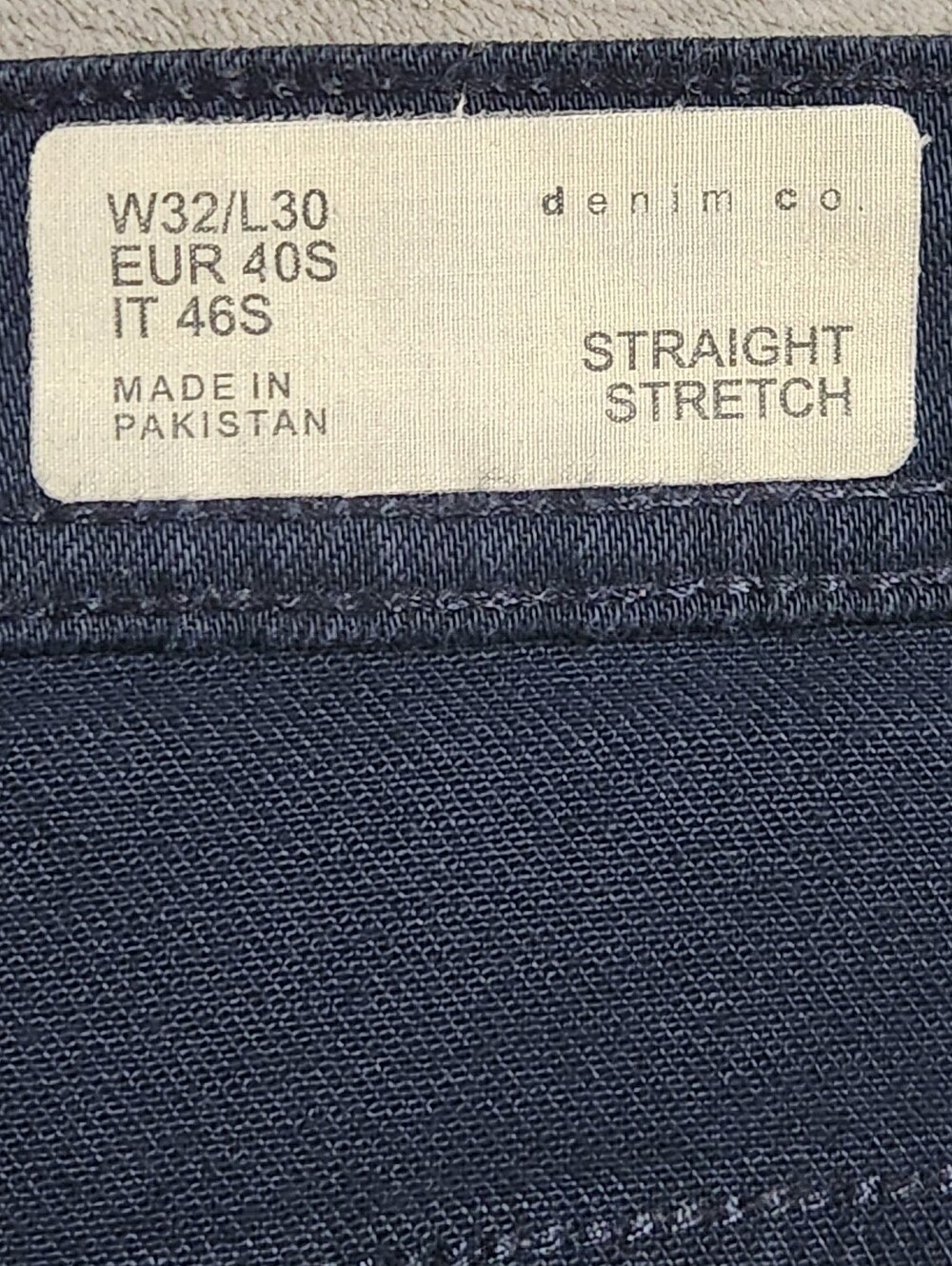 Denim Co Primark Blue Straight Stretch Jeans 32x30 - Picture 6 of 13